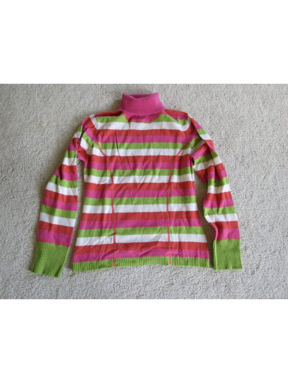 Women's Nils Sportswear Cashmere Striped Shirt Size Medium